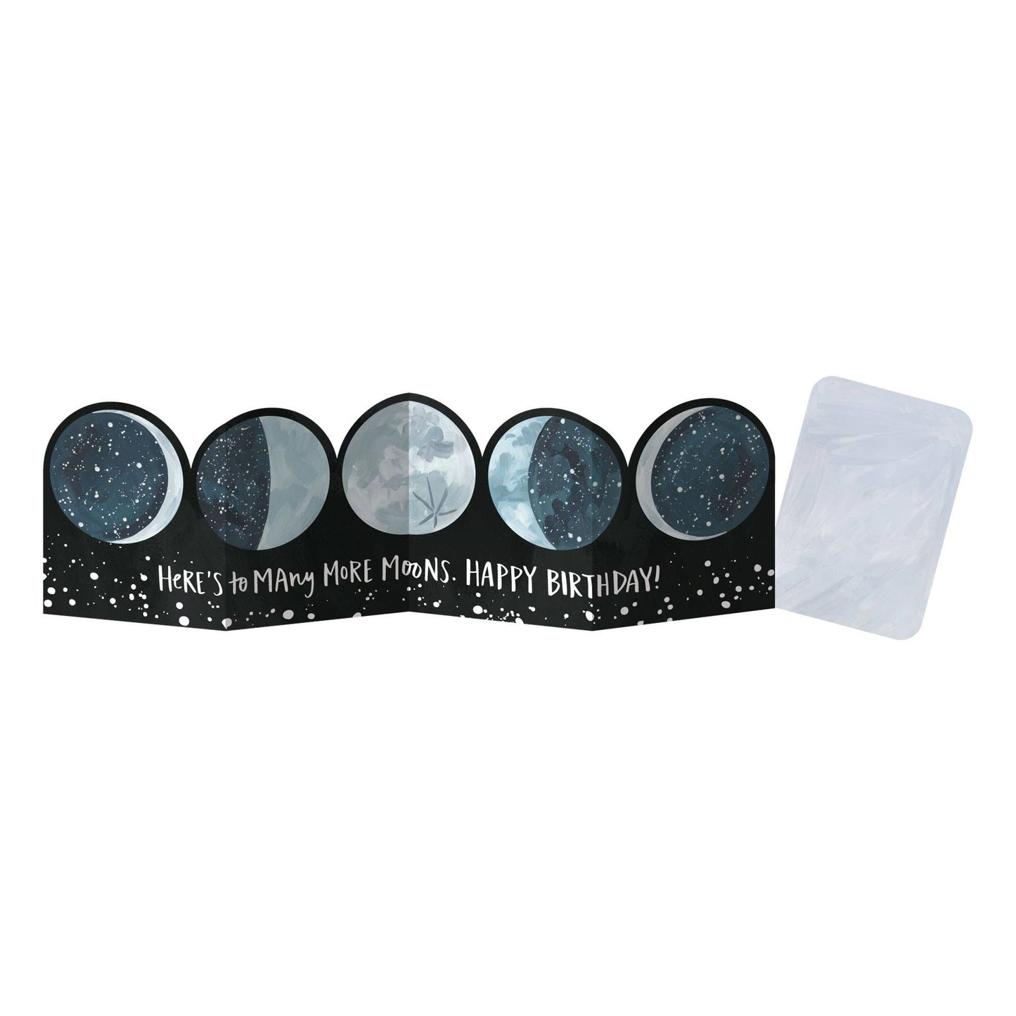 Many Moons Birthday Accordion Greeting Card
