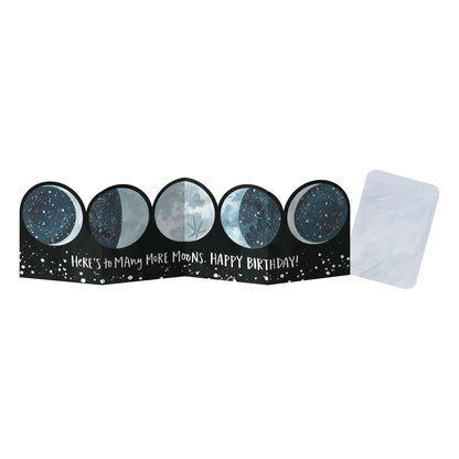 Many Moons Birthday Accordion Greeting Card