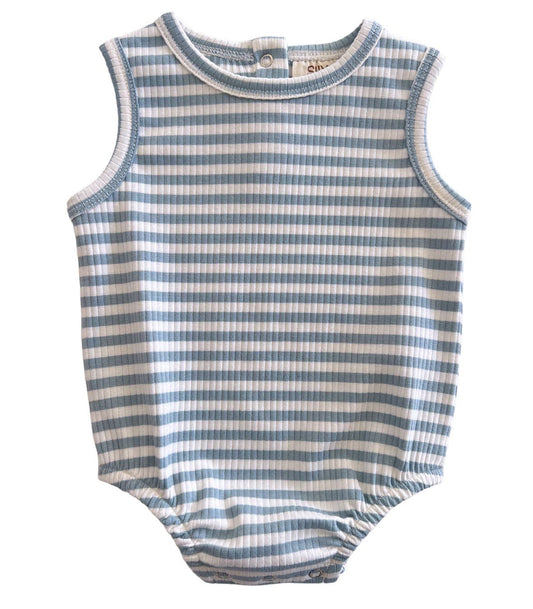Dusty Blue Stripe Bubble