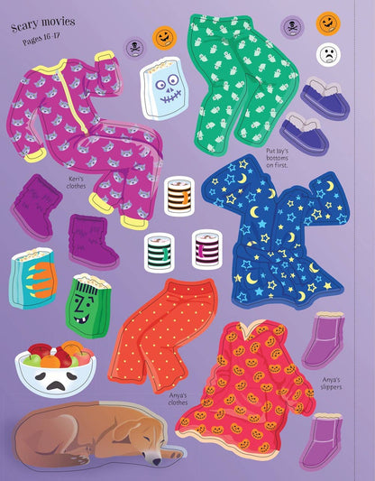 Halloween Party Sticker Dolly Dressing