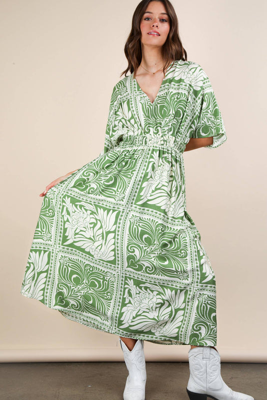 PL Bell Sleeve Woven Mini Dress