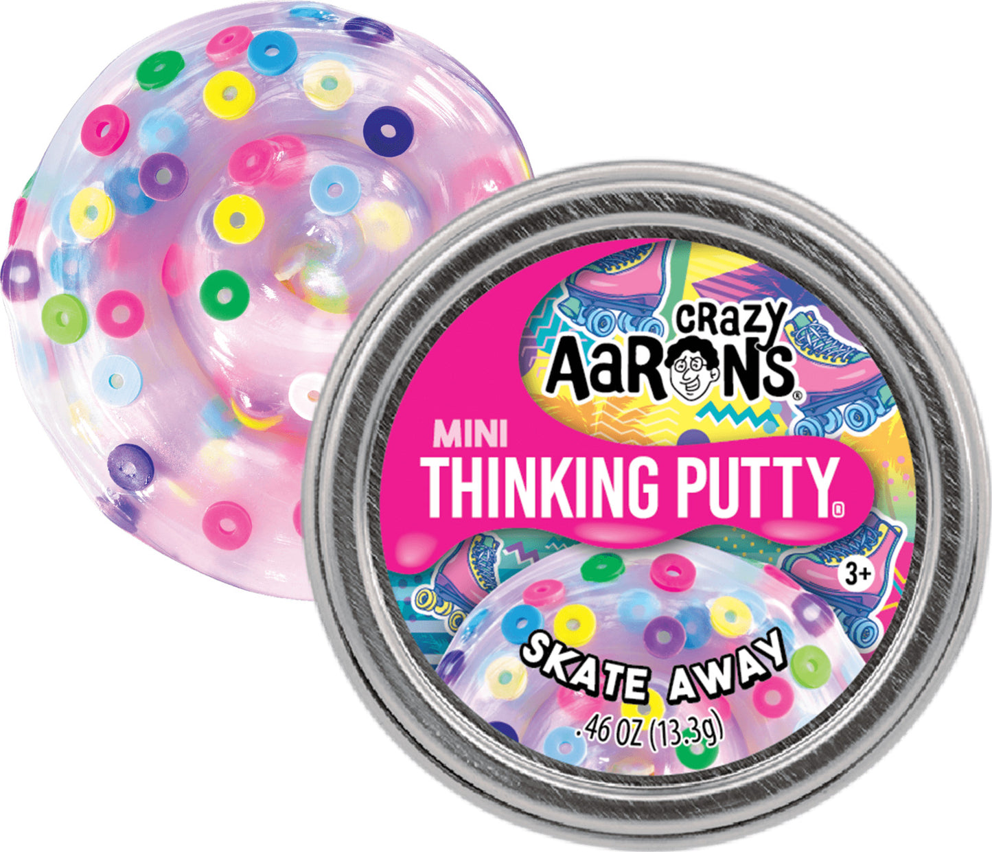 Mini Skate Away - 2" Thinking Putty Tin