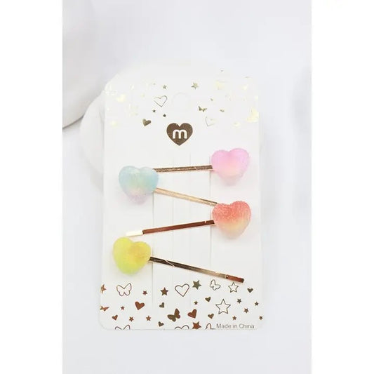 Candy Heart Bobby Pins