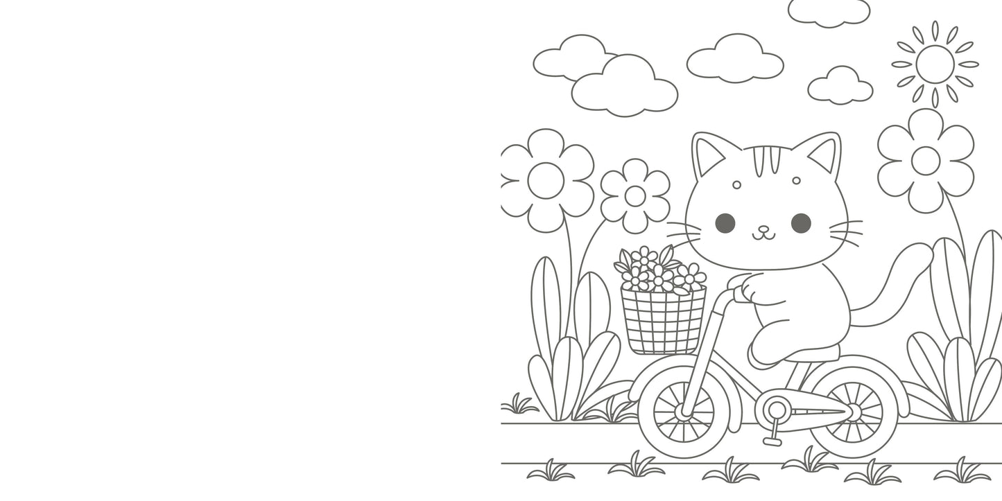 The Super-Cute Cozy Cat Coloring Book