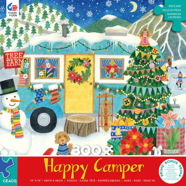 300 pc Happy Camper Christmas Camper