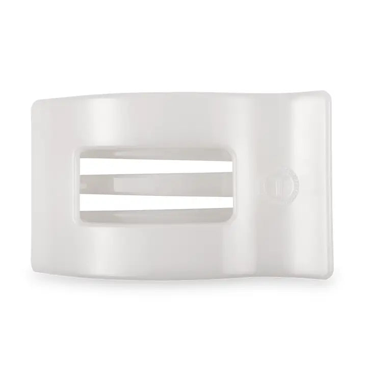 Square Flat Hair Clip | Large | Coconut White