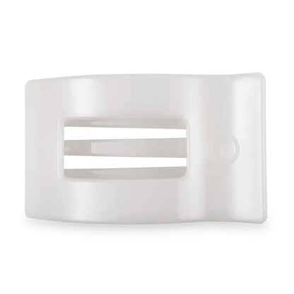 Square Flat Hair Clip | Large | Coconut White