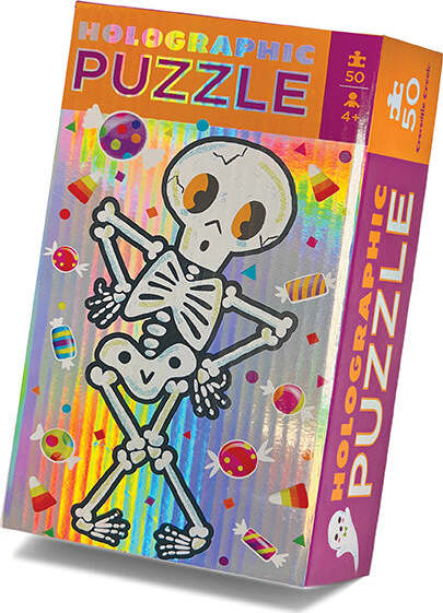 50-Piece Holographic Puzzle - Skeleton