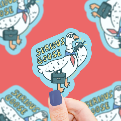 Serious Goose Sticker