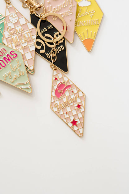 Motel Enamel Keychain