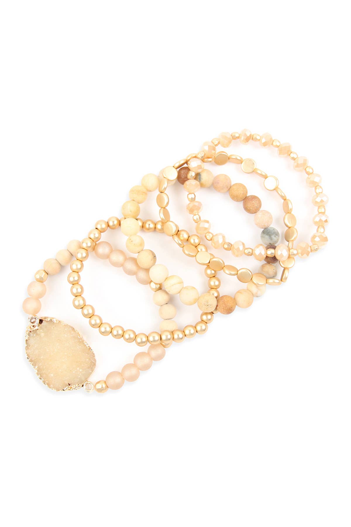 Druzy Stack Bracelet Set