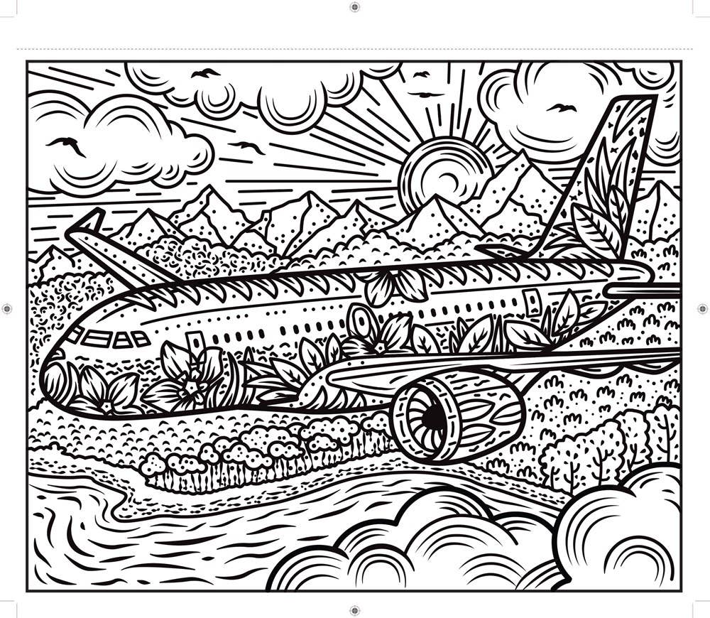 Planes and Helicopters Magic Painting Book