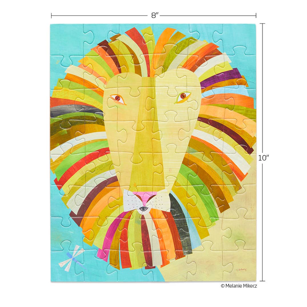 Colorful Lion 48 Piece Kids Puzzle Snax