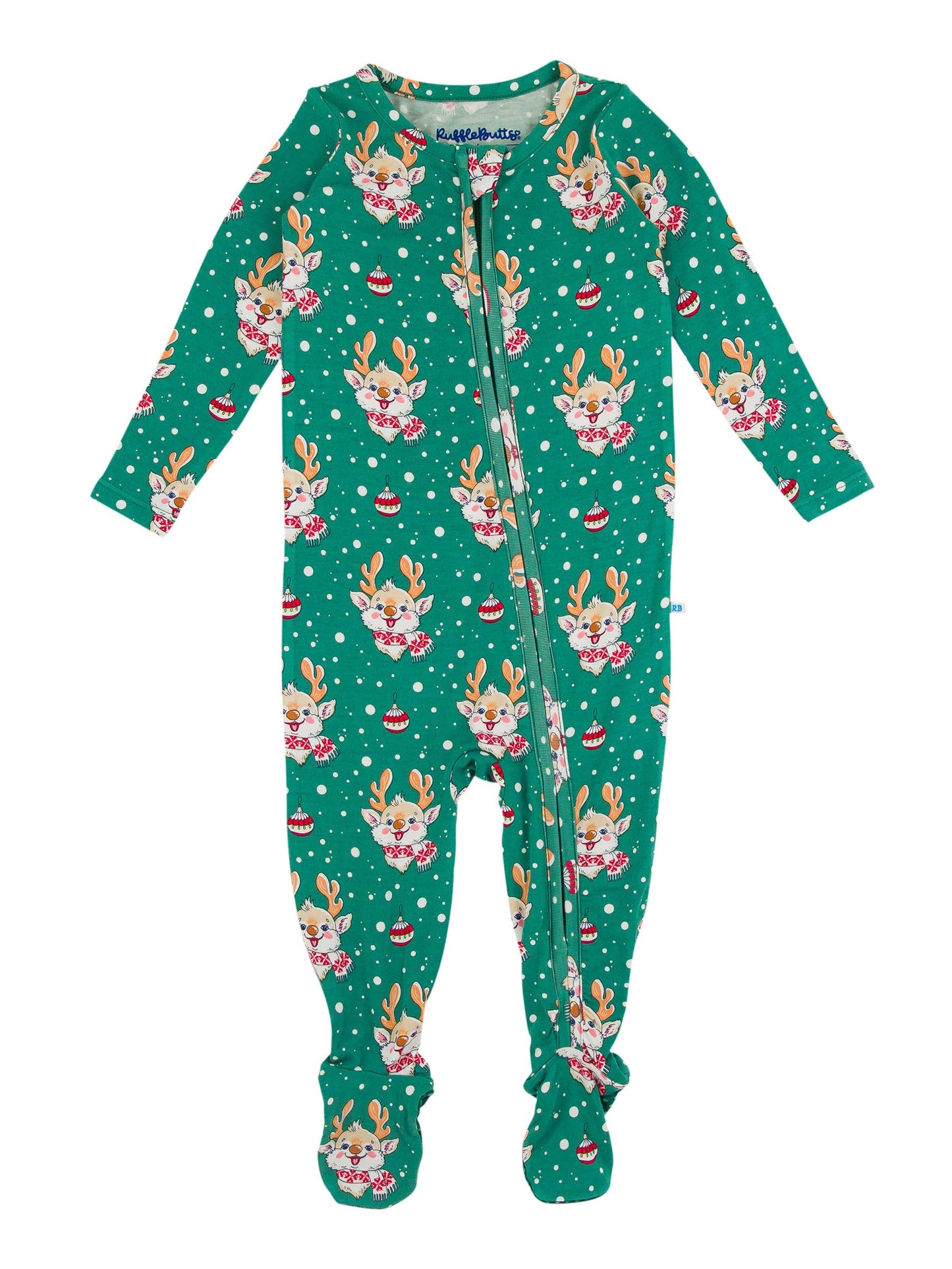 Reindeer Cheer Bamboo Footed Pajama