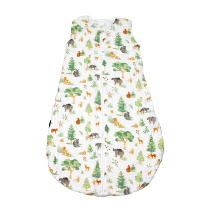 Forest Friends Muslin Sleeper - 6-12 Months