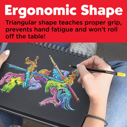 Super Soft Black Edition Colored Pencils, Gift Tin of 12