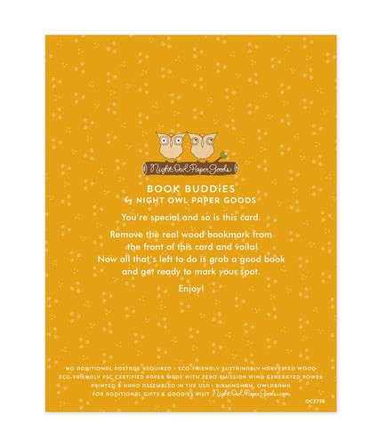 Birthday Flowers Bookmark Birthday Card