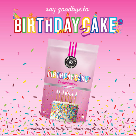 Birthday Cake Seasoned Pretzels (Limited Edition) 7.5oz