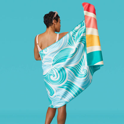 Sun And Sea Go Big Microfiber Beach Towel