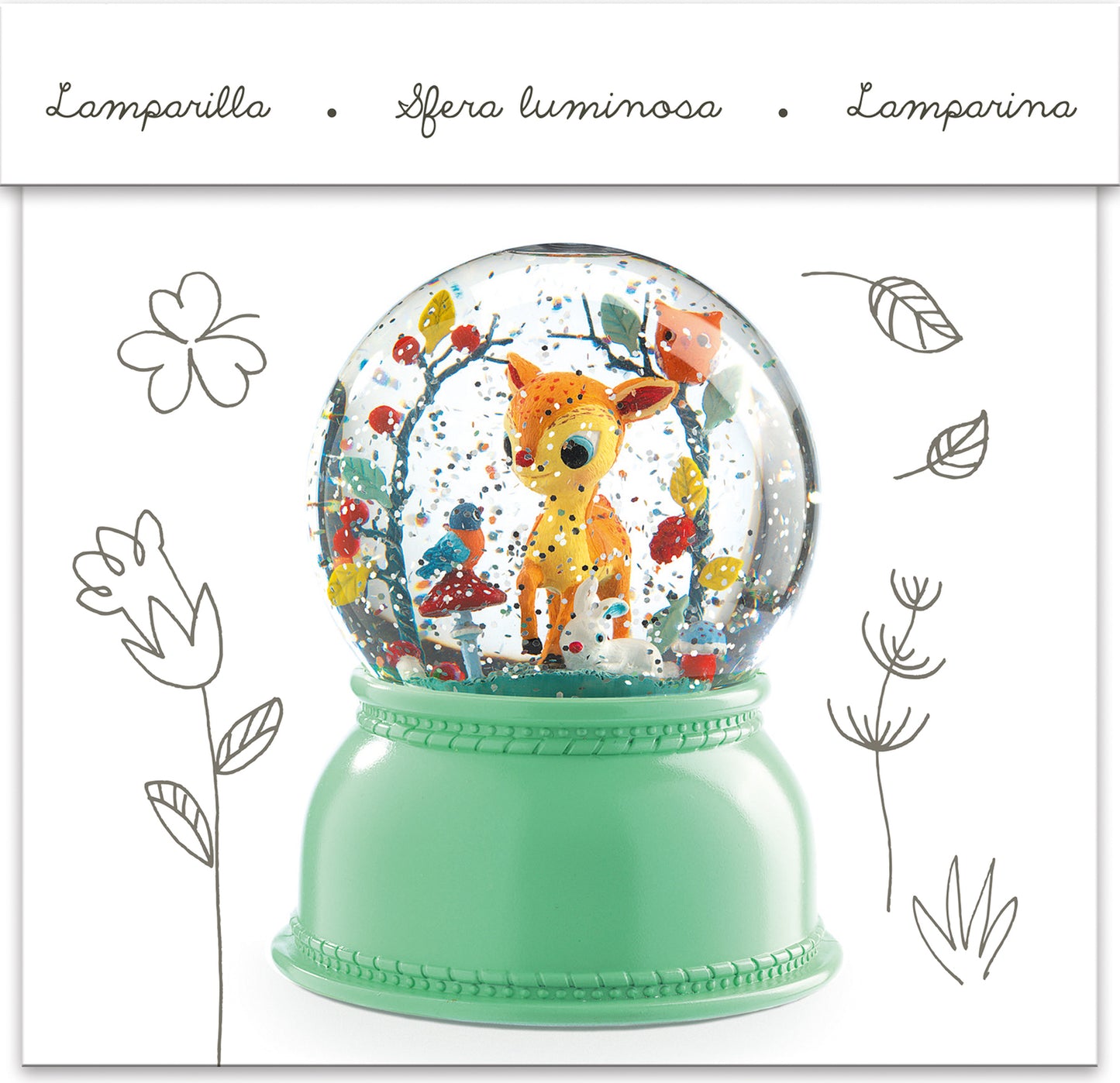 Snowglobe Nightlights Fawn 