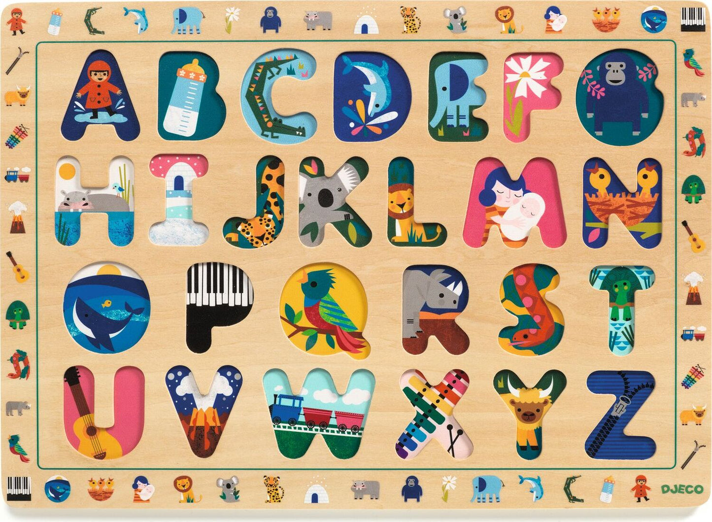 DJECO ABC International Wooden Puzzle