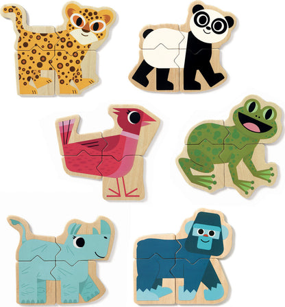 Mixanimo Mix & Match Wooden Animal Magnets