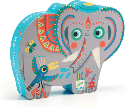 Silhouette Puzzles Haathee, Asian Elephant - 24pcs