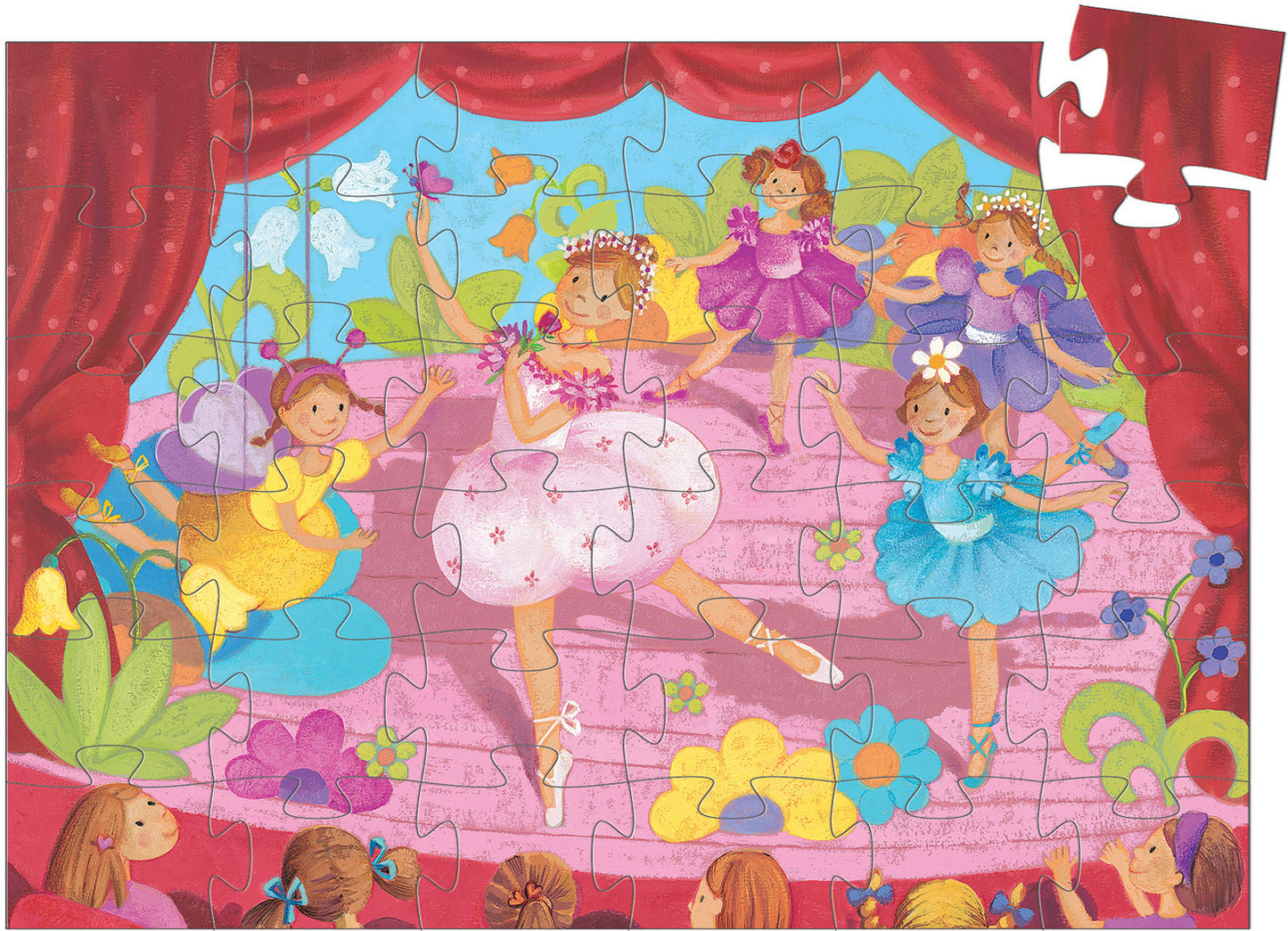 Ballerina w/ Flower 36pc Silhouette Puzzle