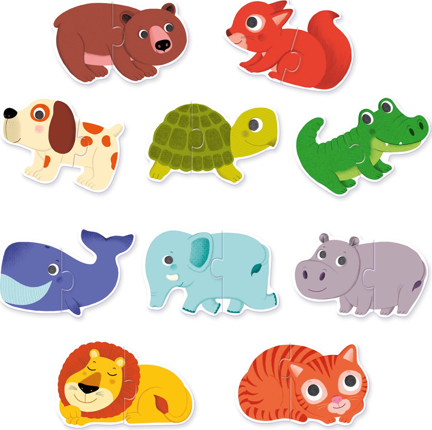 Animals Puzzle Duo Matching Activity