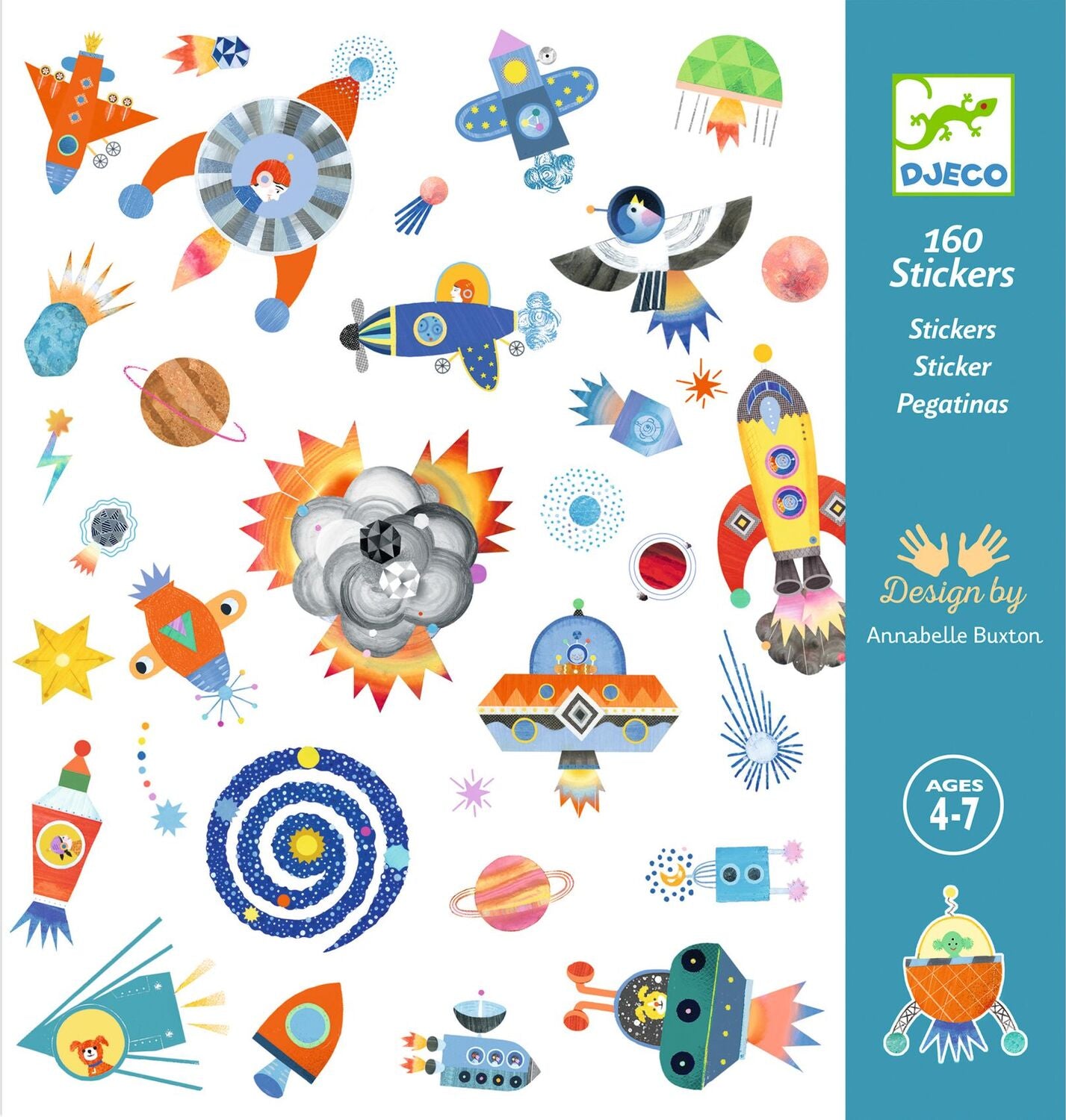 DJECO Interstellar Sticker Sheets