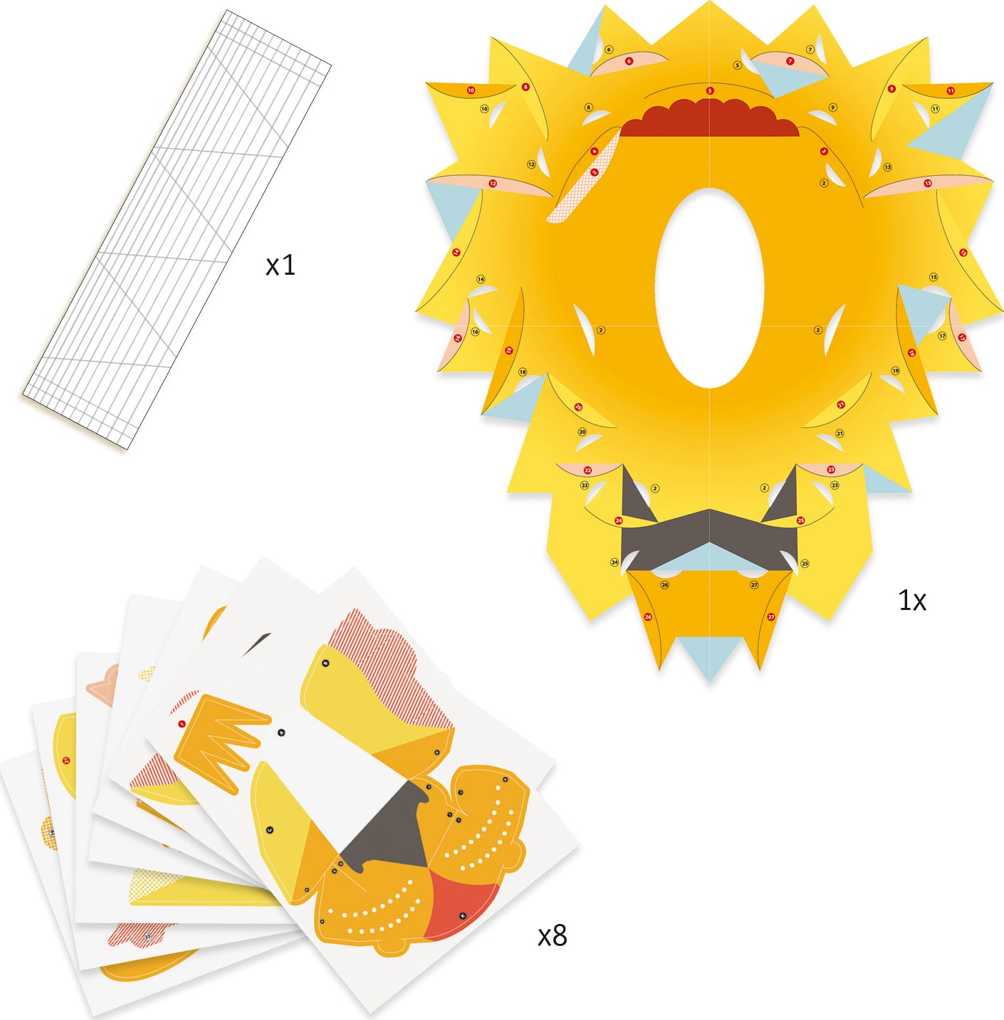 Djeco The King 3D Poster Paper Creation Activity