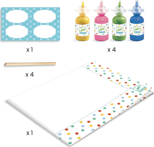 Pointillism Painting with Sticks Art Kit