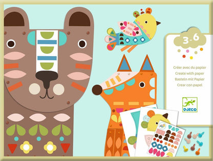 3 Giant Animals Collage Activity