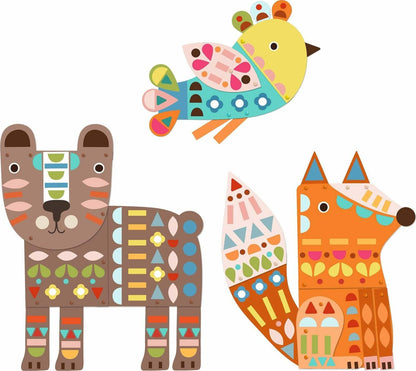 3 Giant Animals Collage Activity