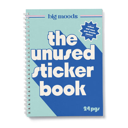The Unused Sticker Book - Blue