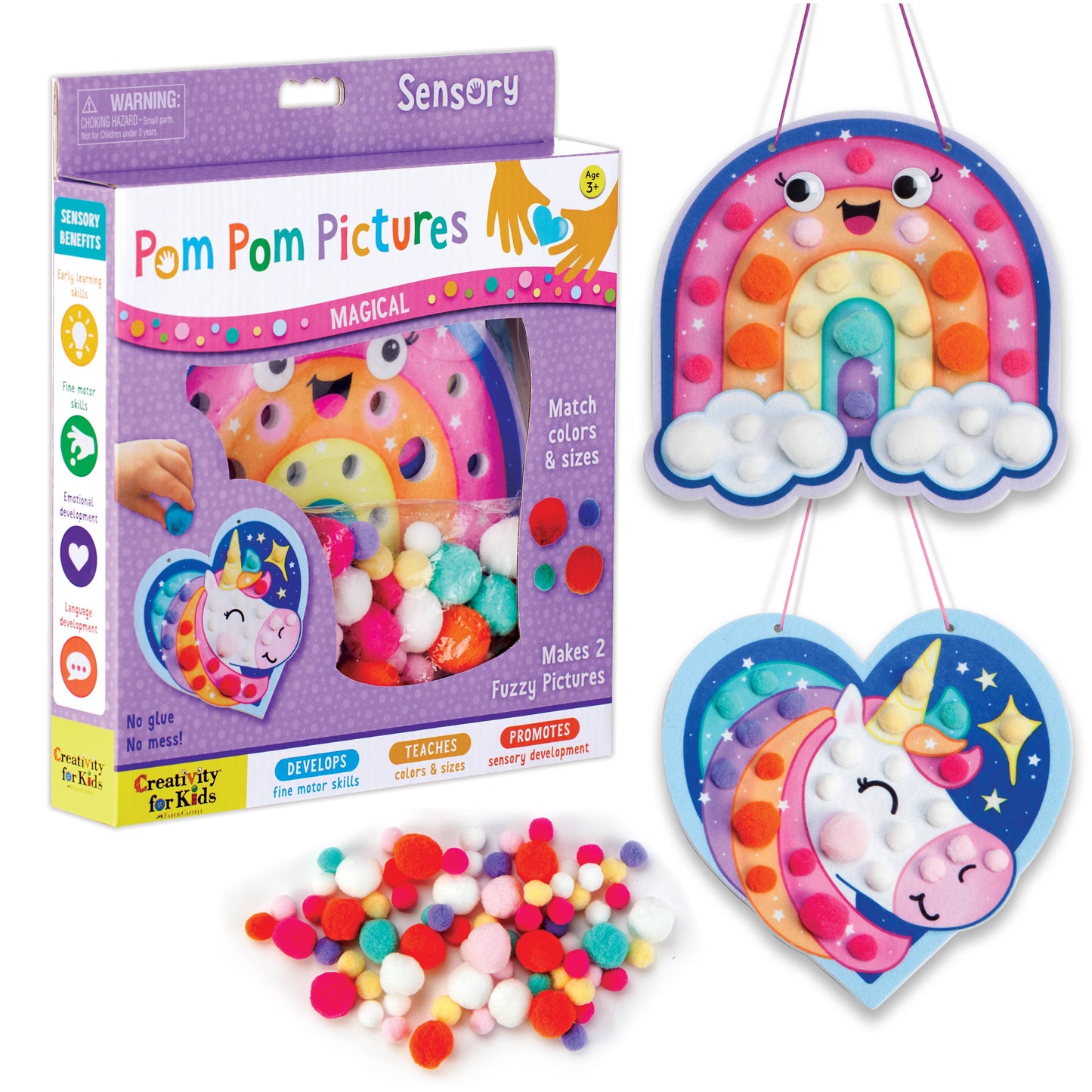 Pom Pom Magical Pictures Activity Kit for Preschool Kids