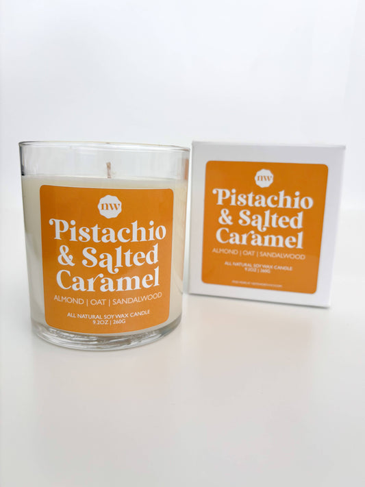 Pistachio & Salted Caramel Candle 9.2 Oz