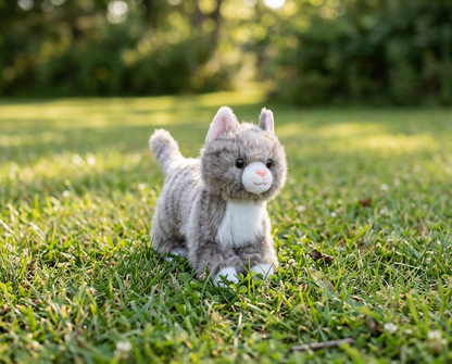 Grey Tabby Cat 9"