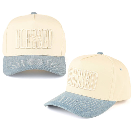 BLESSED Embroidered Trucker Hat Cap