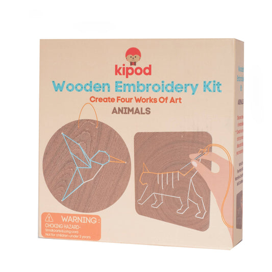 Animals Wooden Embroidery Kit