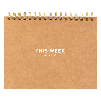 Undated Spiral Weekly Planner