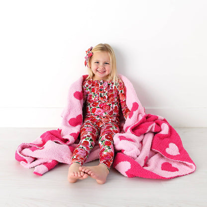 Rose Ruffle Two Piece Bamboo Toddler Outfit