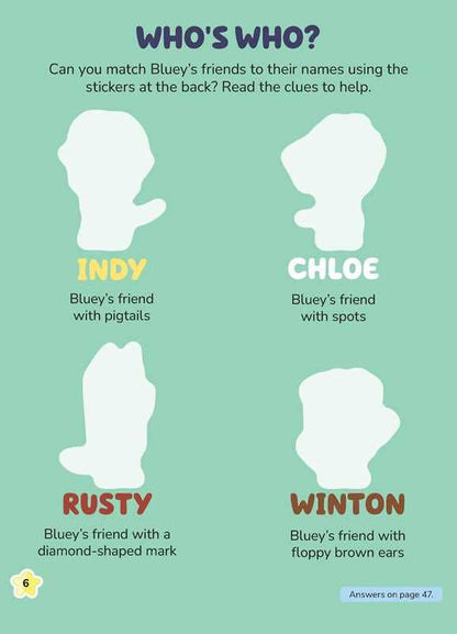 Best Friends Bluey Stickertivity