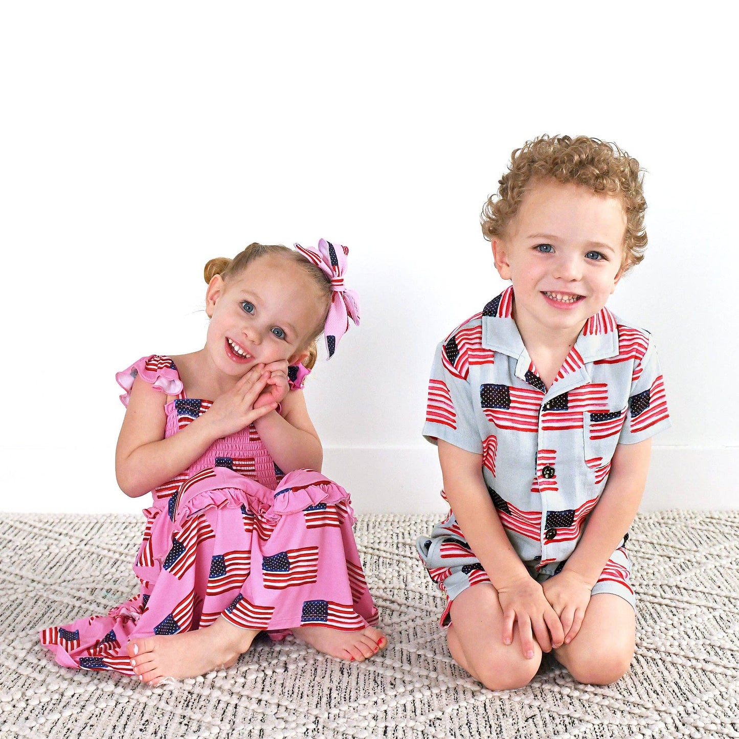 George Blue Flag 2pc Set