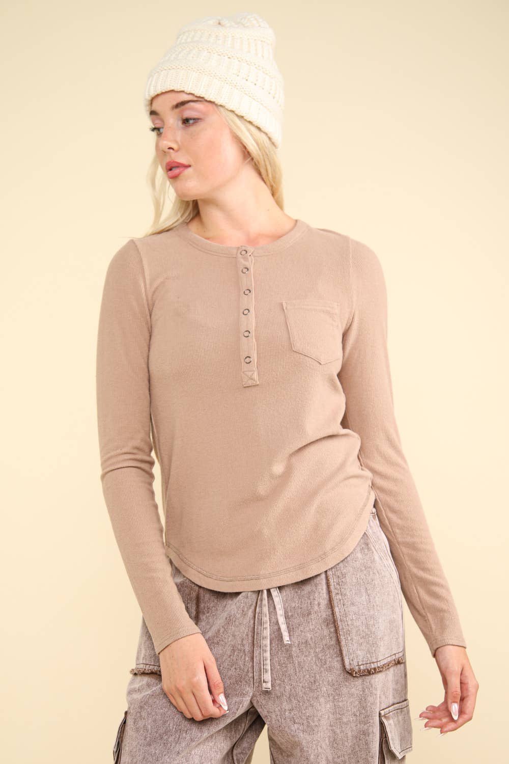 Soft Brushed knit top