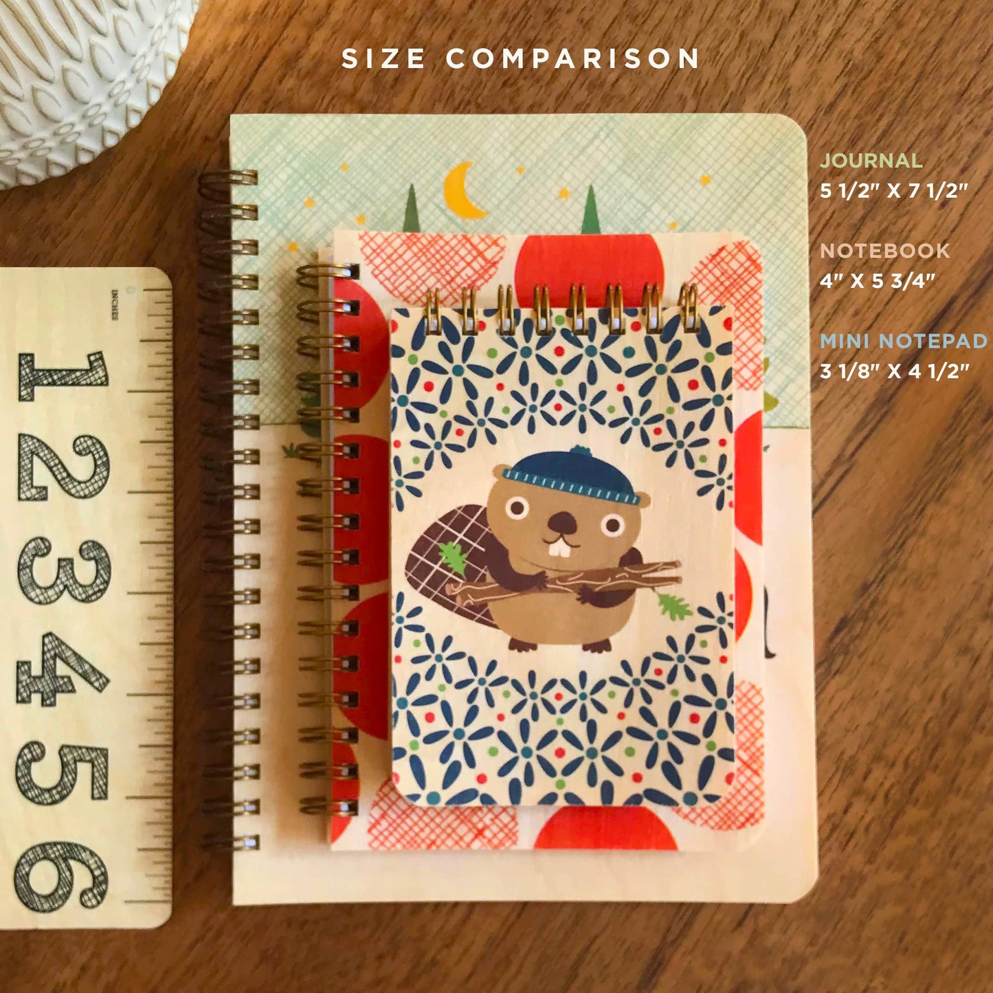 Rainbow Vibes Wood Mini Notepad