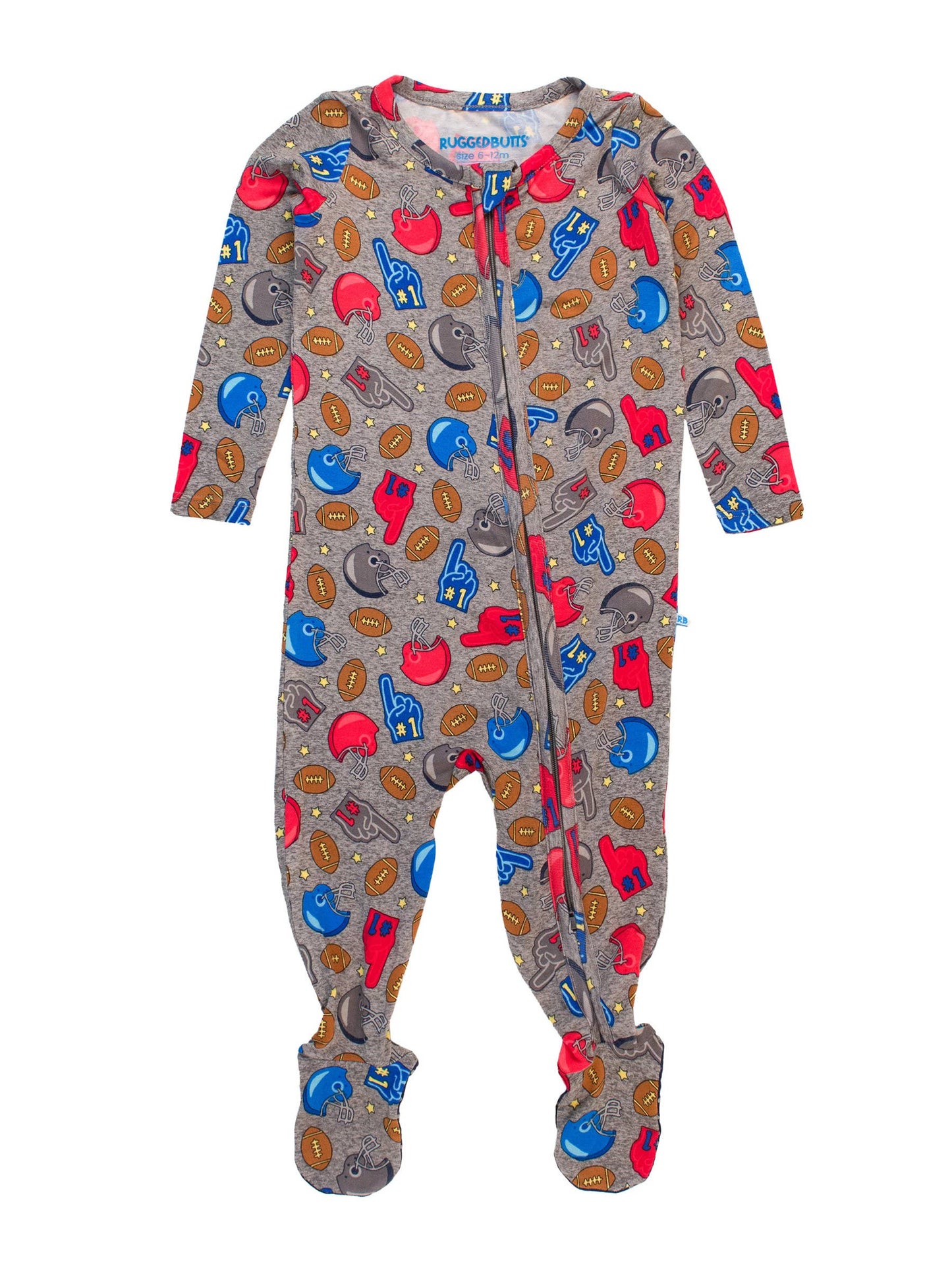 Game Day Football Bamboo Footed Pajama