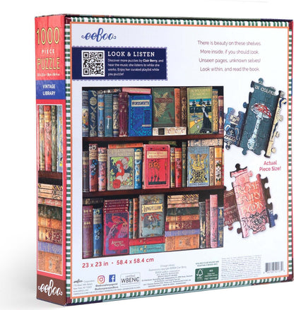 Vintage Library (1000 piece square puzzles)