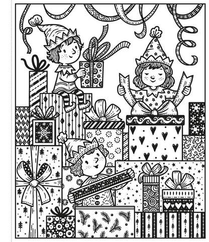Enchanted Christmas Magic Painting Book