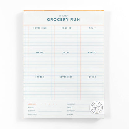 Grocery Run 6x8 Weekly Notepad